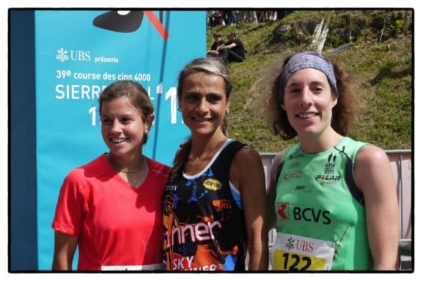 2012 Sierre-Zinal Women's Podium 2012 Sierre-Zinal Womens Podium - Kremer - Camboulive - Mathys