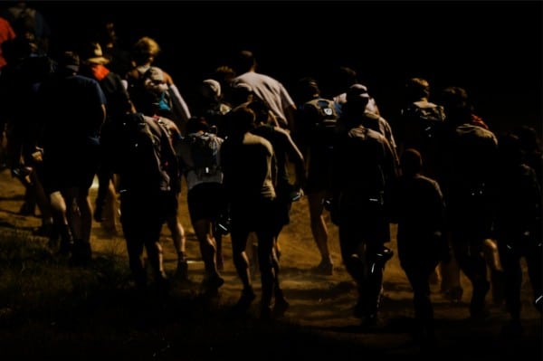 The start of the 2012 Waldo 100k. 2012 Waldo 100k - start