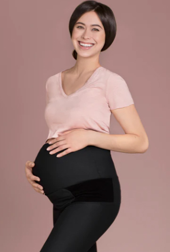 Best Maternity Workout Clothes - Goodbody Goodmommy All-Day Performance Legging - Crop Length 26 inseam - product photo