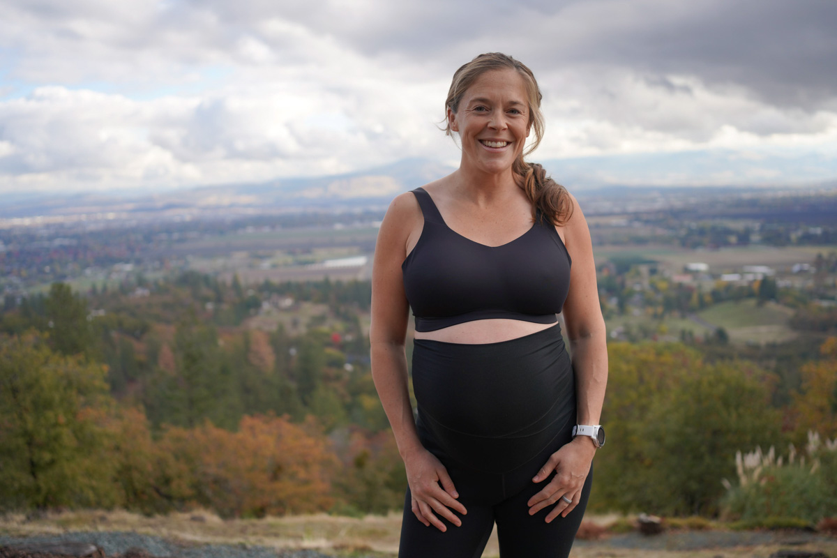 Best Maternity Workout Clothes - Knix Catalyst Sports Bra week 39
