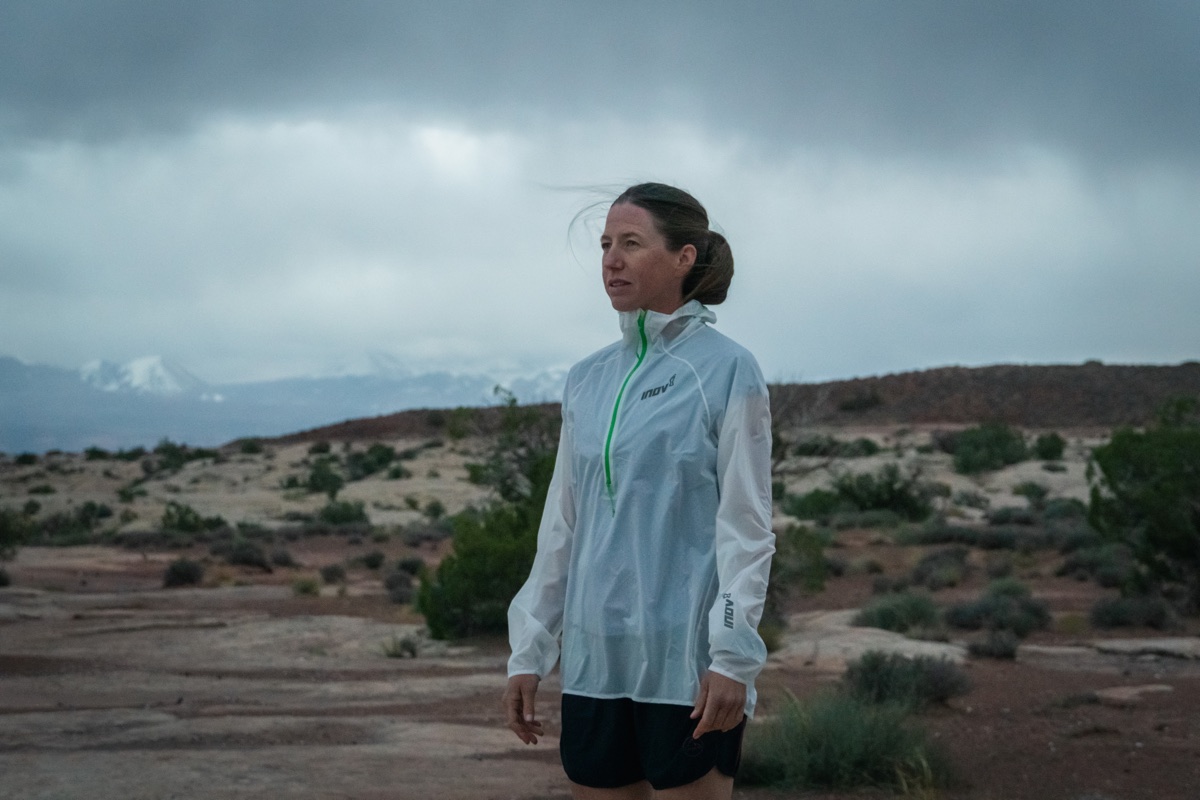 Best Running Rain Jacket - inov-8 Raceshell HZ Unisex - testing in Utah
