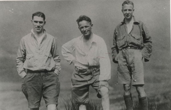 Bob Graham and pacers at Dunmail Raise on his 1932 Round. Bob Graham - Dunmail Raise - 1932 Round