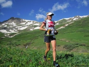 Darcy Africa running in Maggie Gulch Darcy Africa 2011 Hardrock 100