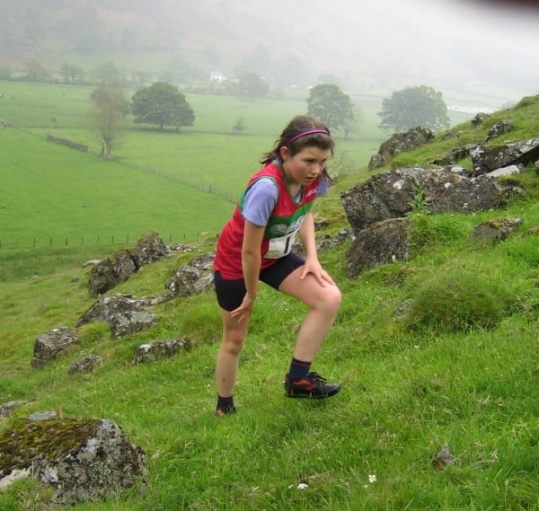 Georgie Williams racing at High Rigg in the Lake District. Georgie Williams - High Rigg - Lake District
