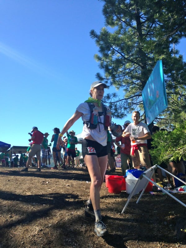 Pam Smith en route to winning the 2013 Western States 100. Pam Smith - 2013 Western States 100 - champ