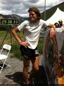 Joe Grant after finishing the 2011 Hardrock 100 Joe Grant 2011 Hardrock 100