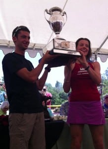 Kilian Jornet and Ellie Greenwood 2011 Western States 100 champions
