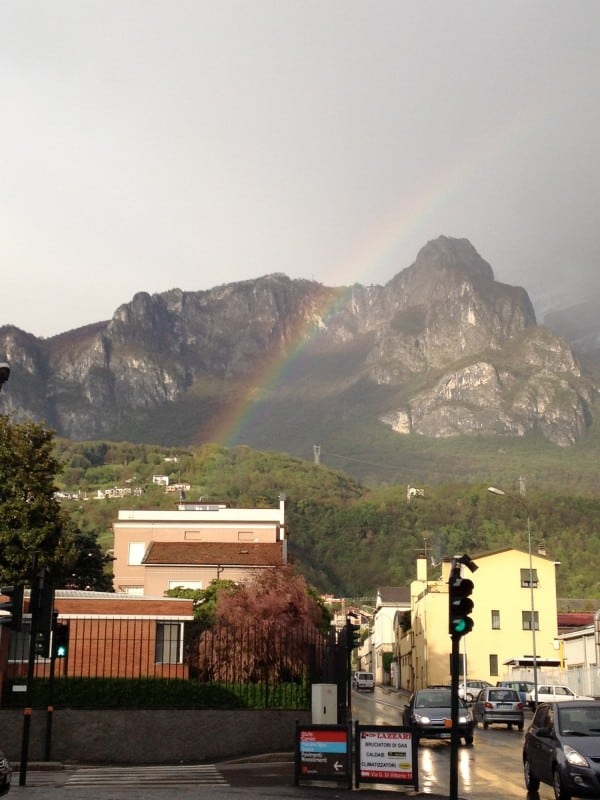 Rainbow over the Dolomites Rainbow over the Dolomites