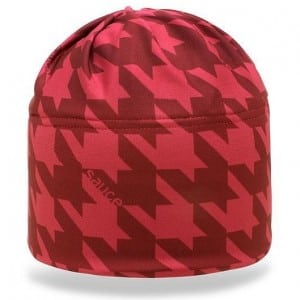Sauce's Toque in plum houndstooth Sauce Headwear Toque - plum houndstooth