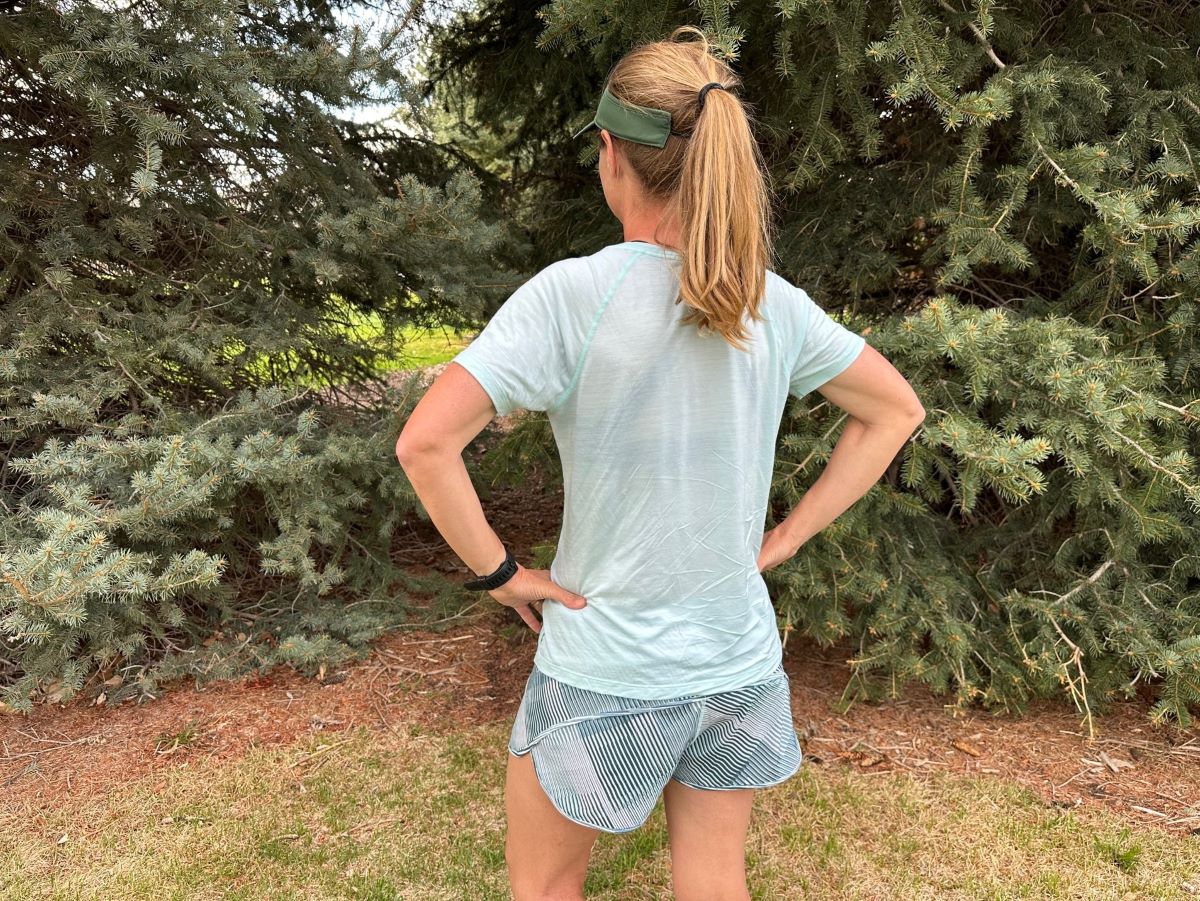 Smartwool Womens Active Ultralite Short Sleeve - back view