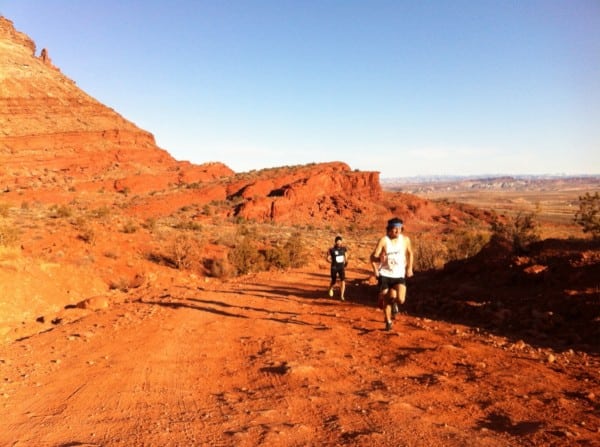 Take this trail after crossing under the railroad track. - Cameltoe Canyon  - Moab - Road Trip Ryan