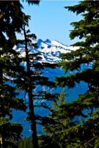 A view of Mount Fuji from the Waldo 100k course. Waldo 100k - Mount Fuji