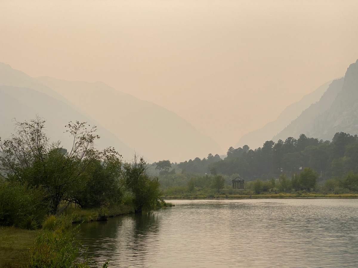 Wildfire Smoke - Chalk Lake - September 2020